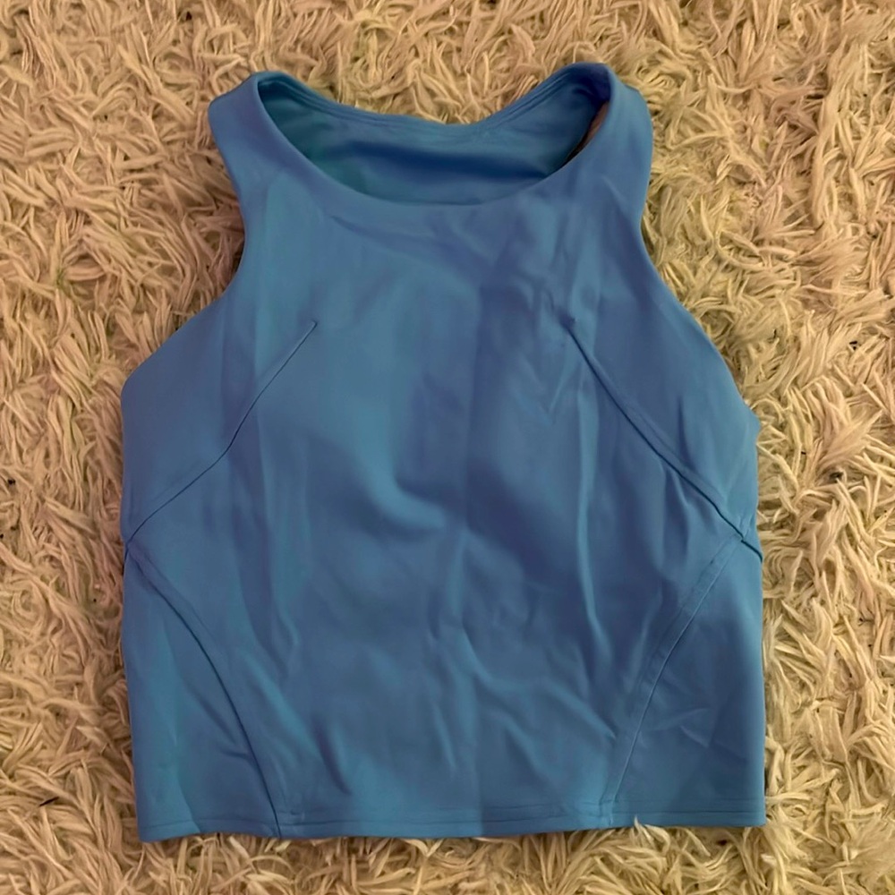 Lululemon blue racer back padded tank